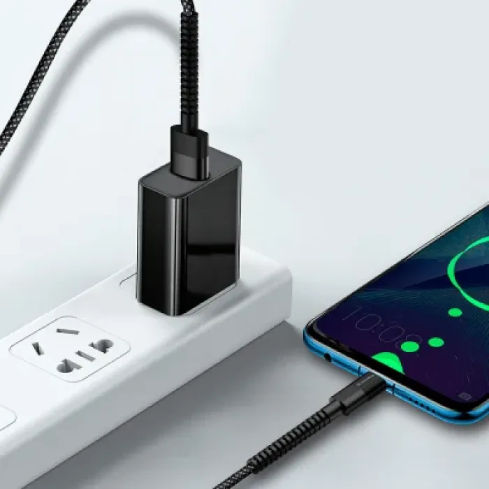 Дата кабель USB 2.0 до USB-C 1.0m 2.4А black ColorWay (CW-CBUC063-BK)