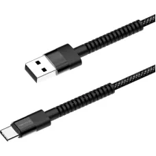 Дата кабель USB 2.0 до USB-C 1.0m 2.4А black ColorWay (CW-CBUC063-BK)