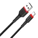 Дата кабель USB 2.0 до USB-C 1.0m 2.4А black ColorWay (CW-CBUC064-BK)
