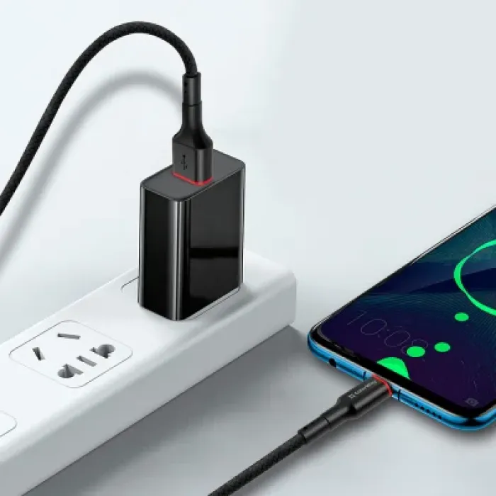Дата кабель USB 2.0 до USB-C 1.0m 2.4А black ColorWay (CW-CBUC064-BK)