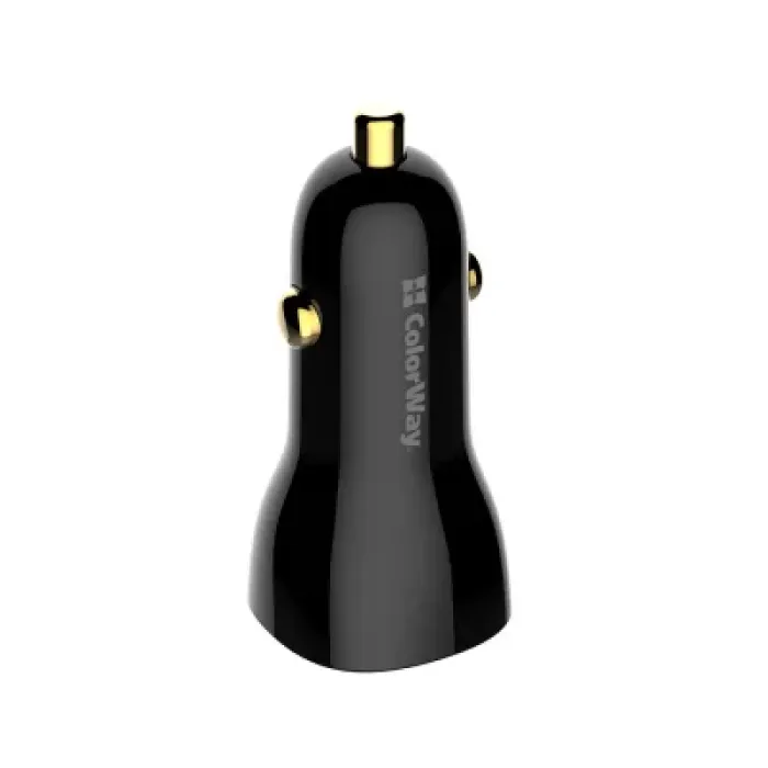 Зарядний пристрій ColorWay PowerDelivery PPS USB (USB-A + USB-C) (60W) Black (CW-CHA046PD-BK)