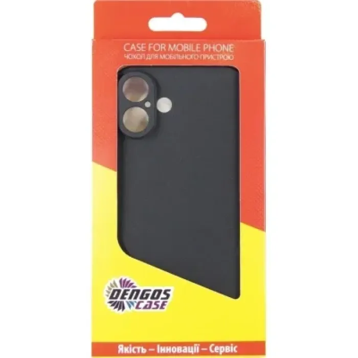 Чохол до мобільного телефона Dengos Carbon iPhone 16 Plus (black) (DG-TPU-CRBN-210)
