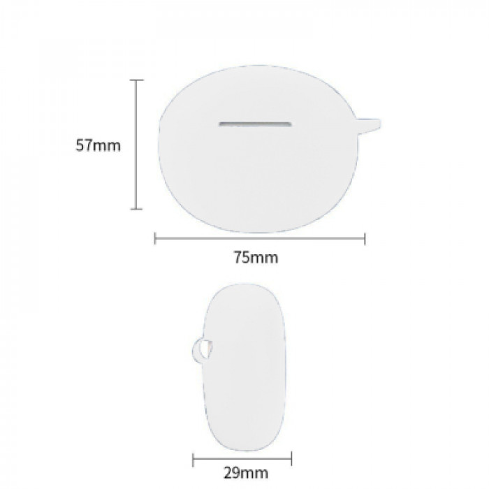 Чохол для навушників BeCover Silicon для Xiaomi Redmi Buds 4 Active White (710946)