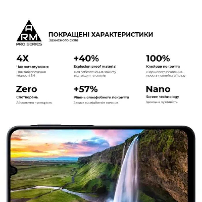 Скло захисне Armorstandart Pro Samsung A16 4G (A165) Black (ARM80171)