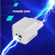 Зарядний пристрій Canyon CU20AC GaN 20W 1xPD 1xQC EU White (CNS-CUW20AC)
