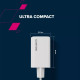 Зарядний пристрій Canyon CU65ACC GaN 65W 2xPD 1xQC EU White (CNS-CUW65ACC)
