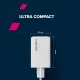 Зарядний пристрій Canyon CU65ACC GaN 65W 2xPD 1xQC EU White (CNS-CUW65ACC)