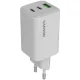 Зарядний пристрій Canyon CU65ACC GaN 65W 2xPD 1xQC EU White (CNS-CUW65ACC)