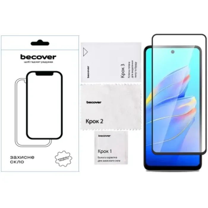 Скло захисне BeCover Tecno Camon 30 (CL6) Black (712499)