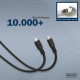 Дата кабель USB-C to USB-C 2.0m USB 4.0 Gen2 20G 240W 8K silicone black Digitus (AK-300344-020-S)