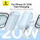 Батарея універсальна Baseus Compact 4900mAh 20W Lightning, White (PPWC05I) (P10068304212-00)