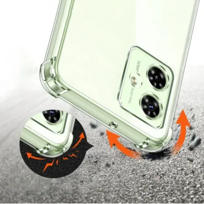 Чохол до мобільного телефона BeCover Anti-Shock Motorola Moto G55 Clear (712780)