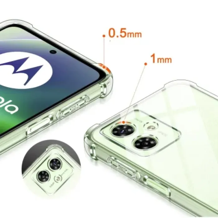 Чохол до мобільного телефона BeCover Anti-Shock Motorola Moto G55 Clear (712780)