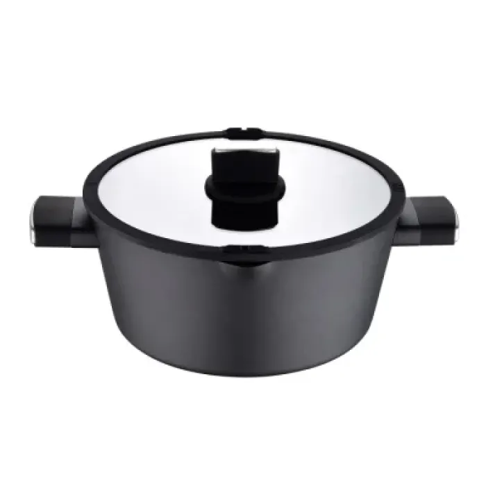 Каструля Bergner Ion, з кришкою 6 л (BG-35802-BK)