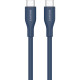Дата кабель USB-C to USB-C 1.0m CC60SC10 60W Silicon Dark blue Canyon (CNS-CC60SC10DB)