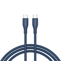 Дата кабель USB-C to USB-C 1.0m CC60SC10 60W Silicon Dark blue Canyon (CNS-CC60SC10DB)
