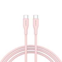 Дата кабель USB-C to USB-C 1.0m CC60SC10 60W Silicon Pink Sand Canyon (CNS-CC60SC10PS)