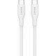 Дата кабель USB-C to USB-C 1.0m CC60SC10 60W Silicon White Canyon (CNS-CC60SC10W)