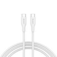 Дата USB-C кабель USB-C 1.0m CC60SC10 60W Silicon White Canyon (CNS-CC60SC10W)