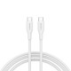 Дата кабель USB-C to USB-C 1.0m CC60SC10 60W Silicon White Canyon (CNS-CC60SC10W)