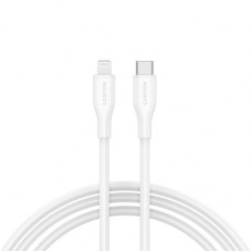 Дата кабель USB-C to Lightning 1.0m CLNM60 C-L 60W MFI Silicon White Canyon (CNS-CLNM60SC10W)