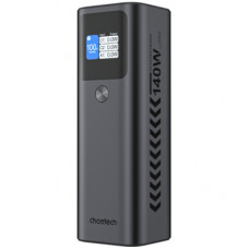 Батарея універсальна Choetech 27000mAh, PD/140W in/out, 2*USB-C/PD5.0, QC3.0/22W, TFT Display (B670-CCGY)