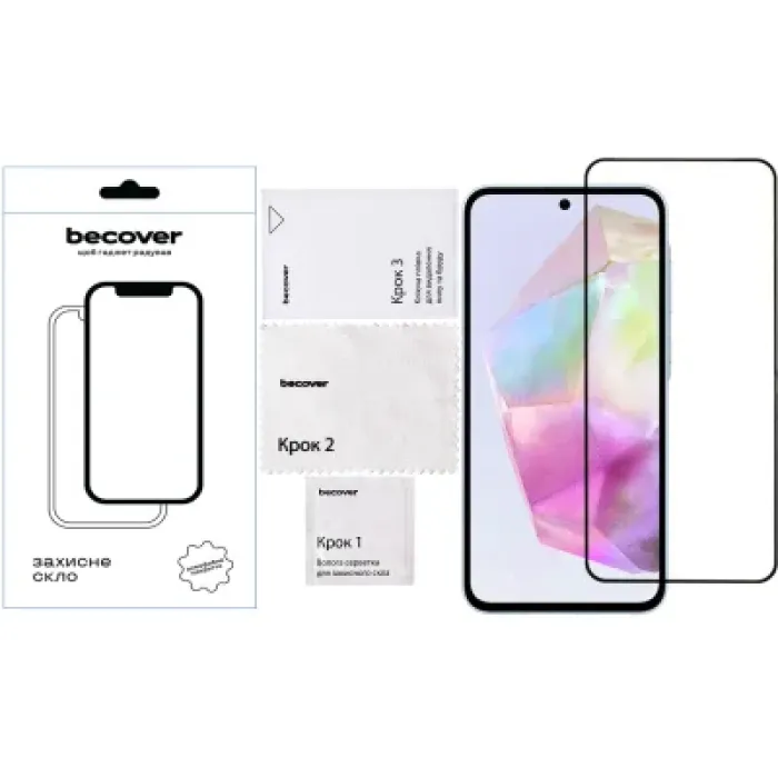 Скло захисне BeCover Samsung Galaxy A36 SM-A366 Black (712886)