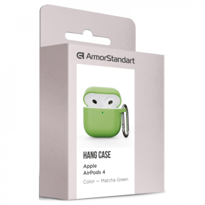 Чохол для навушників Armorstandart Hang Case для Apple AirPods 4 Matcha Green (ARM81286)