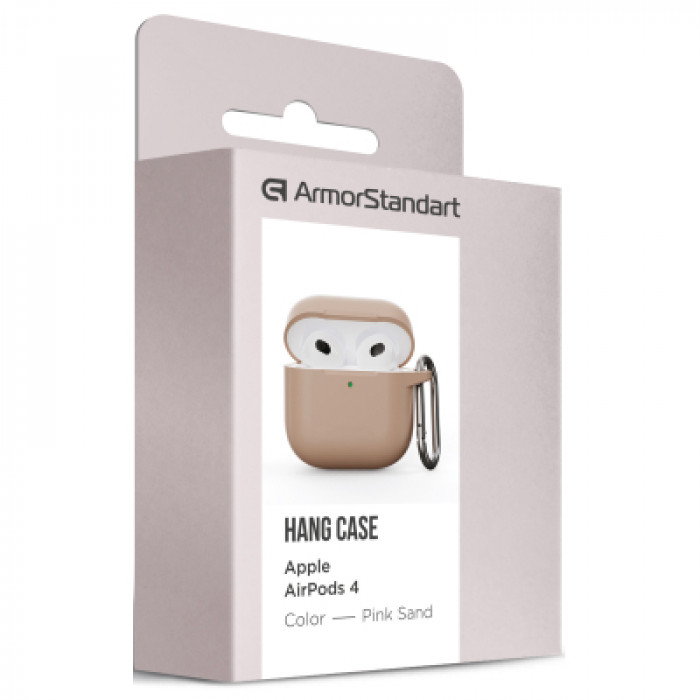 Чохол для навушників Armorstandart Hang Case для Apple AirPods 4 Pink Sand (ARM81291)
