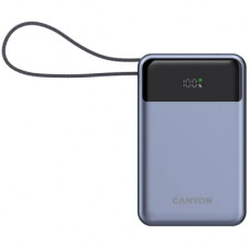 Батарея універсальна Canyon 20000mAh OnPower 600 PD/65W built-in cable Dark Grey (CNS-CPB600DG)
