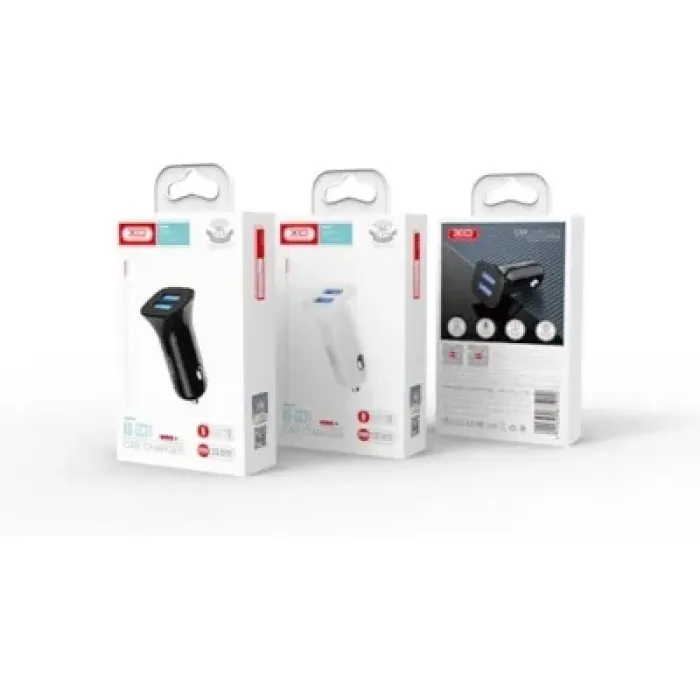 Зарядний пристрій XO CC31 2.4A/2 USB Black (XO-СC31-BK)