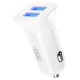 Зарядний пристрій XO CC31 2.4A/2 USB White (XO-СC31-WH)