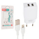 Зарядний пристрій XO L75 2USB/2.4A + Lightning White (XO-L75-L)
