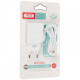 Зарядний пристрій XO L75 2USB/2.4A + Lightning White (XO-L75-L)