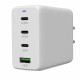 Зарядний пристрій Canyon CU100ACC GaN 100W 3xPD 1xQC EU White (CNS-CUW100ACC)
