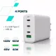 Зарядний пристрій Canyon CU140ACC GaN 150W 3xPD 1xQC EU White (CNS-CUW140ACC)