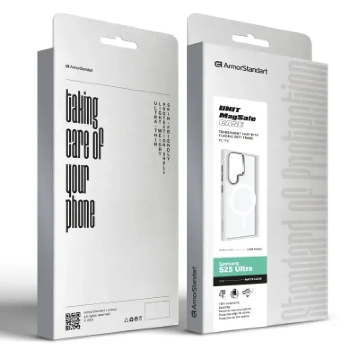 Чохол до мобільного телефона Armorstandart Unit MagSafe Samsung S25 Ultra Matte Clear Silver (ARM82266)