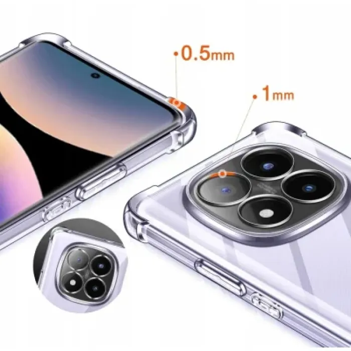 Чохол до мобільного телефона BeCover Anti-Shock Xiaomi Redmi Note 14 Pro 4G Clear (713036)