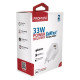 Зарядний пристрій Promate 33W USB-C + USB-A (powerport-33.white)