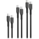 Дата кабель USB-C to USB-C 2.0m Promate (cablekit-cc.black)