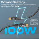 Дата кабель USB-C to USB-C 2.0m Promate (lucidline-cc200.black)