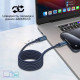 Дата кабель USB-C to USB-C 1.2m Promate (springy.blue)