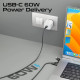 Дата кабель USB-C to USB-C + Lightning black Promate (powerlink-cci.black)