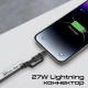 Дата кабель USB-C to USB-C + Lightning black Promate (powerlink-cci.black)