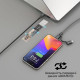 Дата кабель USB-C to USB-C + Lightning black Promate (powerlink-cci.black)