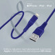 Дата кабель USB 2.0 AM to Lightning 1.2m blue Promate (powerline-ai120.blue)