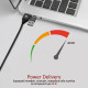 Дата кабель USB 2.0 AM to Lightning + Micro 5P + USB-C pentapower.black Promate (pentapower.black)