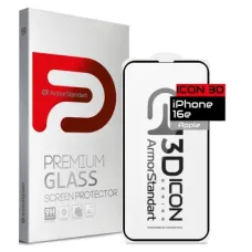 Скло захисне Armorstandart Icon 3D Apple iPhone 16e Black (ARM76270)