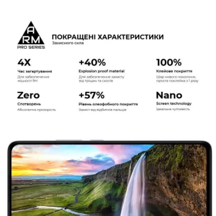 Скло захисне Armorstandart Pro Xiaomi Redmi Note 14 4G Black (ARM79679)
