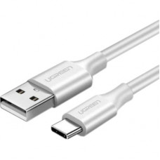 Дата кабель USB 2.0 AM to USB-C 0.5m 3.0A (18W) Nickel Plating US287 White Ugreen (60120)